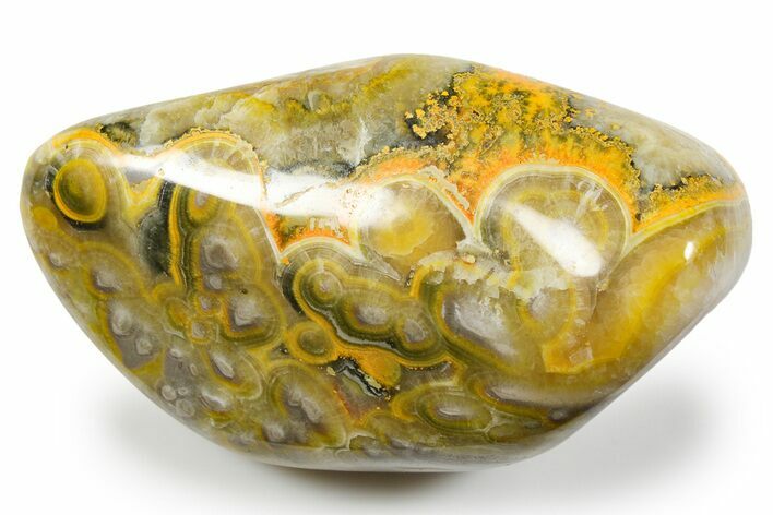 Polished Bumblebee Jasper - Mount Papandayan, Indonesia #261885